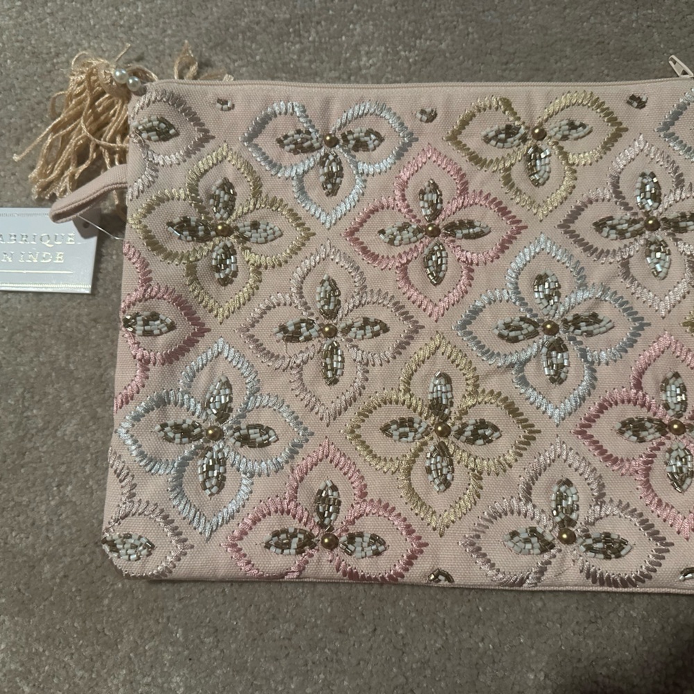 New pink embellished bag made in India - Picture 3 of 6